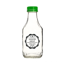 15 oz Clear Glass Empty Bottle With Plastic Evident Cap Usage To Cold Coffee Juicy Bottles Beverages